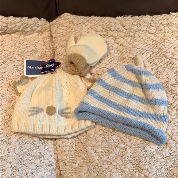 Other - Two winter hats, one NWT and mittens.